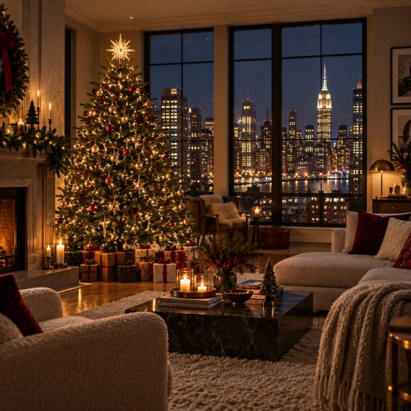 A tree with a city view